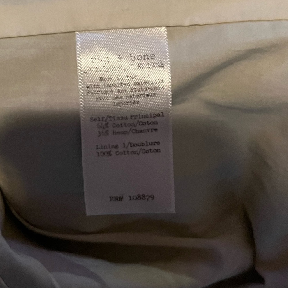 Rag & Bone Blue Print One Button Split Hem Blazer - image 5